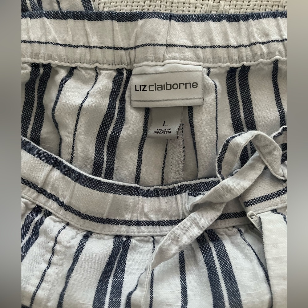 Liz Claiborne Linen Pants. L - Picture 5 of 6